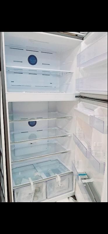 Новый 2 двери Samsung Холодильник Продажа, цвет - Серый, С колесиками — 2