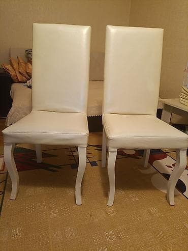 demir stol: Qonaq otağı üçün, rəng - Ağ Stul — 1