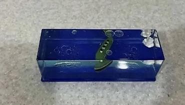 Masaüstü maye oyuncağı – “gəmi dənizdə” effektli dekor - Şəffaf akril — 1