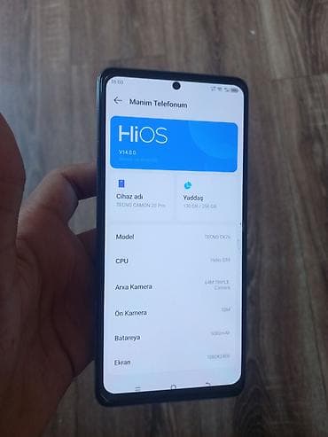 iphone 14 pro ağ: Tecno Camon 20 Pro, 256 GB, rəng - Mavi — 4