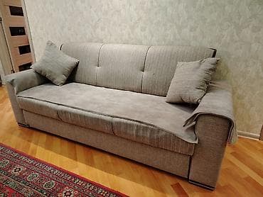 ucuz divan: İşlənmiş, Di̇van-kravat, 2 kreslo, Açılan — 6