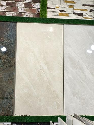 ağ bmw sekilleri: Mərməri xatırladan krem rəngli keramika plitələr - Material: Parlaq — 1