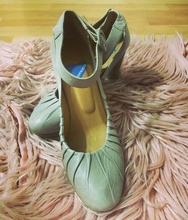 женские толстовки на молниями: Туфли, Размер: 36, цвет - Серый, Б/у — 7