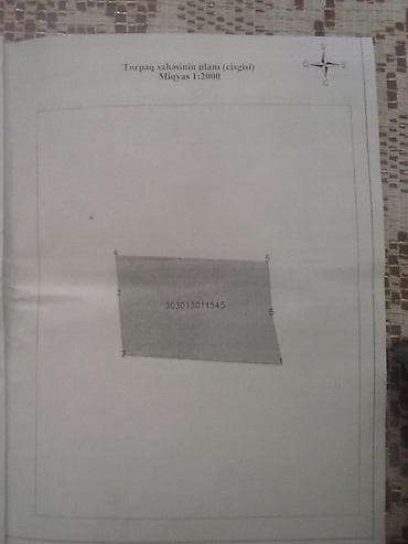 qara torpaq satışı: 92 sot, Kənd təsərrüfatı, Mülkiyyətçi, Kupça (Çıxarış) — 2