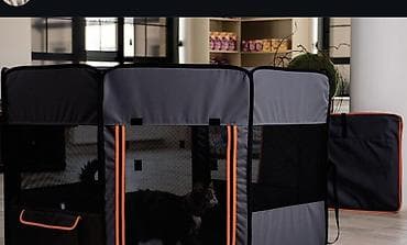 it üçün qəfəs: Heyvanlar üçün qatlanan mobil oyunqa/hasar - İstifadə sahəsi: pişik — 1