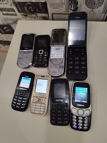 sadə telefon satışı: Kolleksiya tipli düyməli mobil telefonlar dəsti - Markalar: Nokia — 1