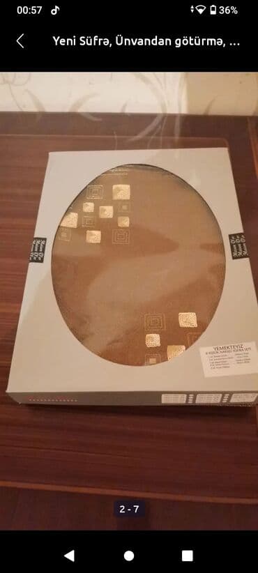 guess tekstil mmc: Yeni rəng - Qəhvəyi Klyonka Süfrə — 2