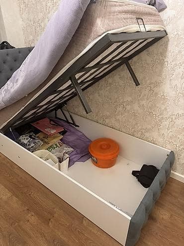 stapel parcalar: Təknəfərlik çarpayı, Bazalı, Matras ilə, Siyirməsiz, Azərbaycan — 2