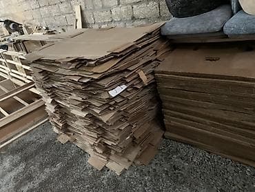 kraft kagiz: Karton qutular – müxtəlif ölçülərdə, çoxlu sayda - Material: qalın — 4