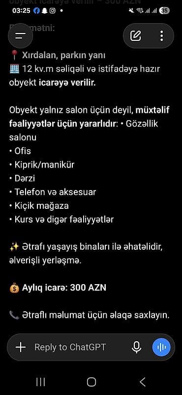 a frame evler: Xırdal heydər par yanı hazır gözəllik salonu icarəyə verilir istəyən — 2