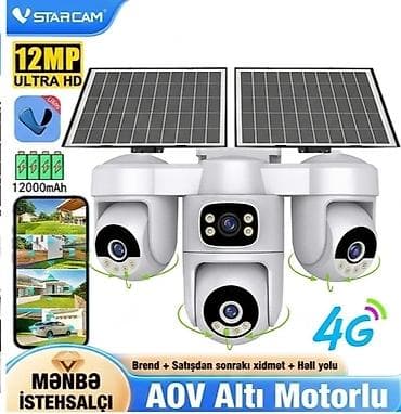 Ağıllı Wi‑Fi Xarici Təhlükəsizlik Kameraları – PTZ, Ultra HD təsvir və