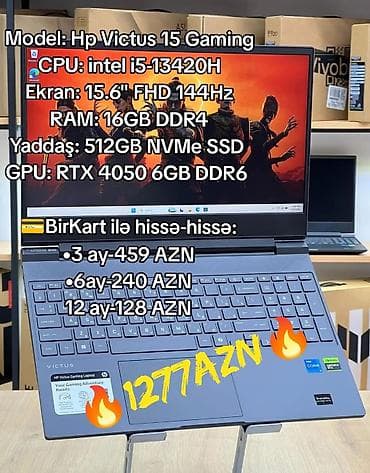 computer: HP Victus, 15.6 ", Intel Core i5, 512 GB — 1