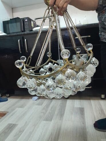 Qida məhsulları: Çılçıraq, 10 və daha çox lampa, Metal — 2