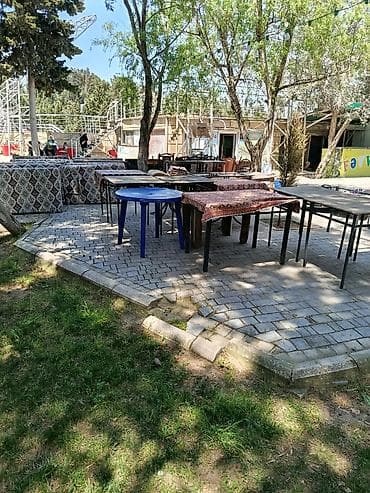 Dördbucaq masa, Açılmayan, Stullar ilə, Metal — 3