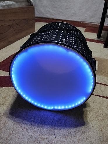 nagara ritim: LED işıqlı nağara - Korpus: qara rəngli, parıltılı naxışlı səth, iplə — 2