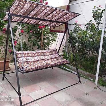 yellencek sekilleri: Bağ yelləncəyi – günlüklü, 3 nəfərlik - Metal karkas: möhkəm polad — 1