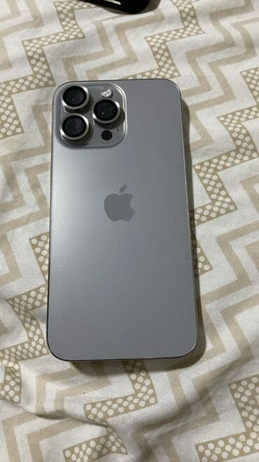 Samsung: IPhone 15 Pro Max, 256 GB, Gümüşü, Barmaq izi, Face ID — 1