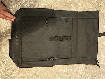 бронежилет сумка: HONOR Gift roll-top şəhər çantası - Rəng: qara, mat səthli - Dizayn — 6