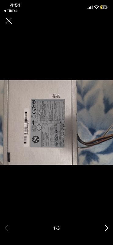 hp netbook: Qida bloku HP, 350 W, İşlənmiş — 2