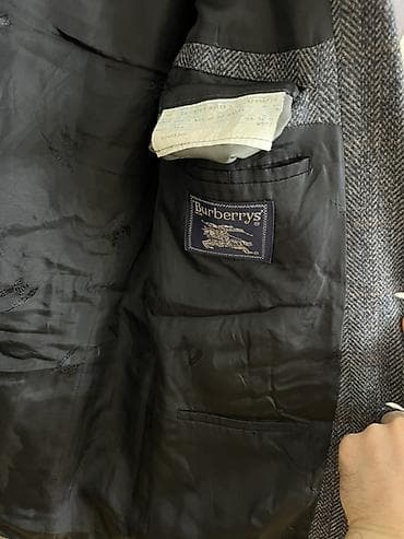 2 el geyimler: Kişi tweed blazer/caket - Material: qalın toxumalı tweed — 10