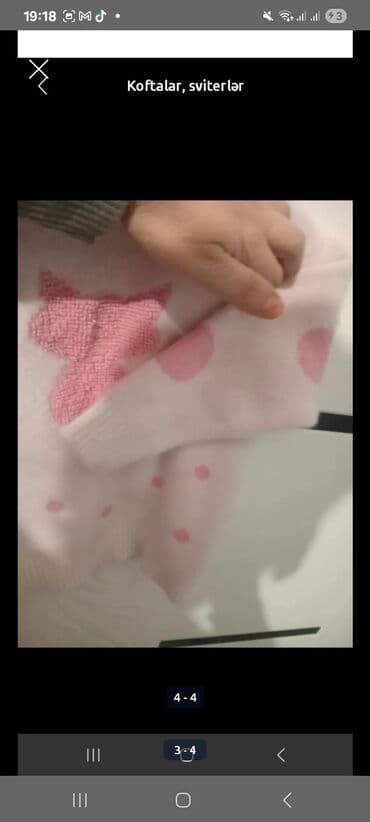 Школьная форма: Uşaq sviteri - Rəng: açıq krem/çəhrayı tonları - Dizayn: ön hissədə — 3