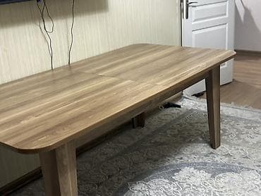 cevik 165: Açılan yemək masası – təbii ağac naxışlı, isti qoz rəngi - Forma — 2