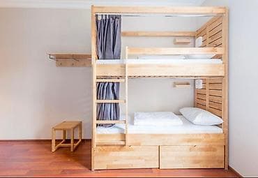 Oğlan və qız üçün, Yeni, Çarpayı, Matras ilə, Siyirməli, Taxta