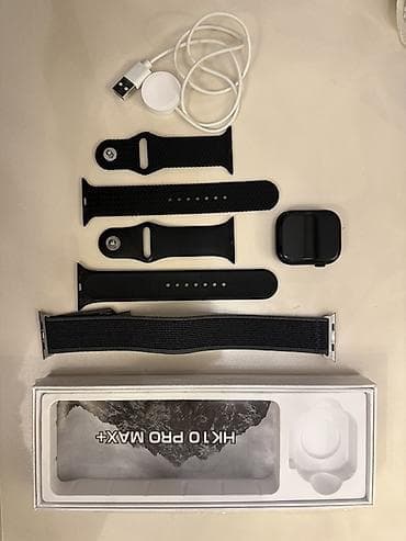 hk 9 pro plus: İdman Saat dəsti, rəng - Qara — 1