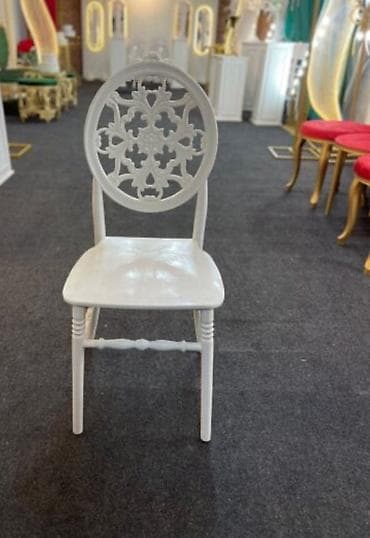 stul restoran: Qonaq otağı üçün, Qatlanmayan, rəng - Ağ Stul — 5