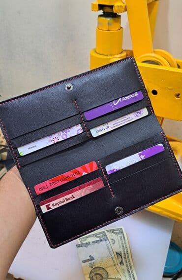 balaca qadın pul kisəsi: Pulqabı, Təbii dəri, Yeni — 11