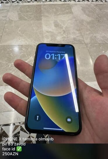 iphone x ikinci əl: IPhone X, 64 GB, Ağ — 1