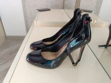 туфли новая не одевала не разу: Туфли, Размер: 37.5, цвет - Черный, Новый — 2