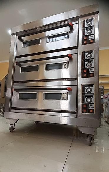 Elektrik soba, Şirniyyət üçün, Yemək üçün, Çörək, 3 mərtəbəli, İşlənmiş