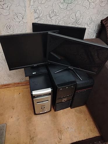 Planşetlər: Stolüstü kompüterlər dəsti Tərkib: - 3 eded komputer islekdir 3 — 2