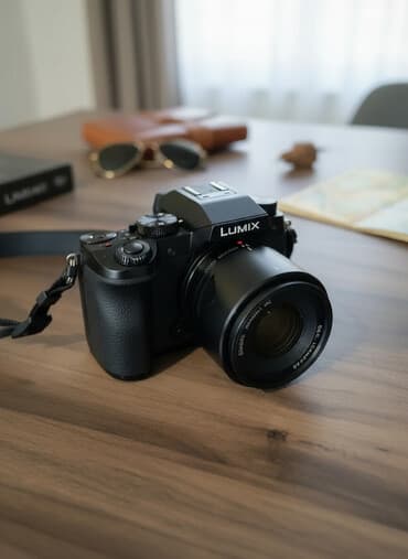 qap yuyan: Panasonic LUMIX G seriyalı fotoaparat İşlənməyib, yaddaş kartı lenz — 4