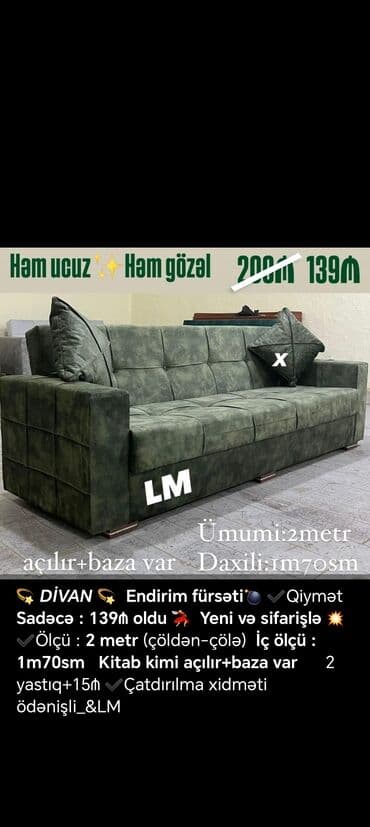 qupka: Divan, Yeni, Açılan, Bazalı, Parça, Ödənişli çatdırılma — 9