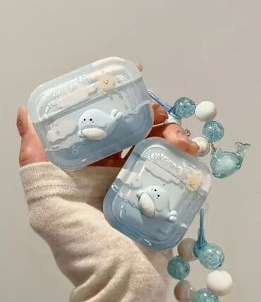 Техника для кухни: AirPods üçün şirin dizaynlı qoruyucu qablar - Uyğunluq: AirPods 1/2 — 5