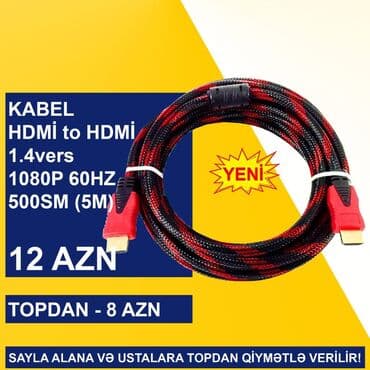 Mətbəx texnikası: HDMİ Kabellər SAYLA ALANA VƏ USTALARA TOPDAN QİYMƏTLƏ VERİLİR! ⭐Type-C — 3