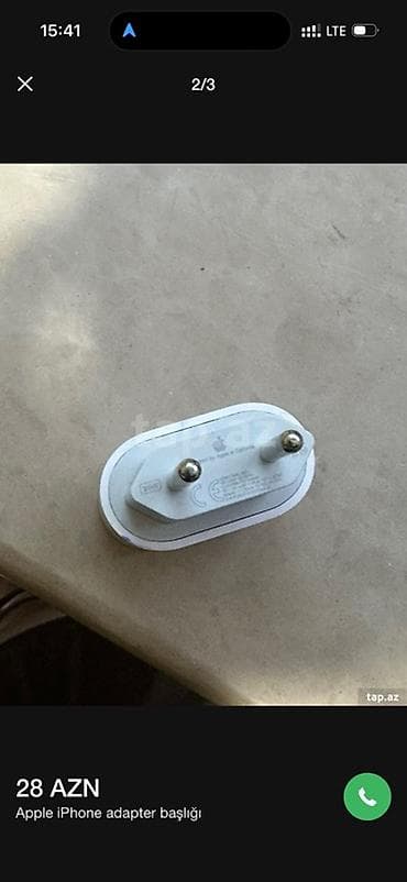 iphone 5 ekrani: Məhsul: Apple iPhone adapter başlığı - Güc: 35W (üzərində “35W” — 3
