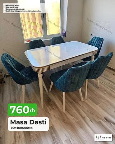 Masa Dəsti – açılan mexanizmli - Ölçülər: 90×160/200 sm (masa açılaraq at lalafo.az Masa Dəsti – açılan mexanizmli - Ölçülər: 90×160/200 sm (masa açılaraq