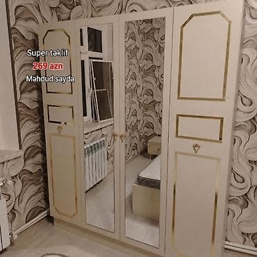 Yeni, 4 qapılı, Güzgülü, Açılan, Düz dolab lalafo.az -da Yeni, 4 qapılı, Güzgülü, Açılan, Düz dolab