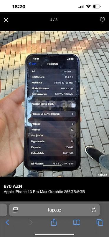 iphone x teze: IPhone 13 Pro Max, 256 GB, Graphite, Face ID — 3