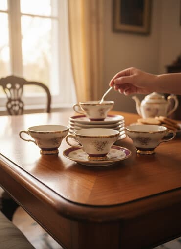 original cobalt: Çay dəsti, Farfor, Madonna, 6 nəfərlik, Yaponiya — 1