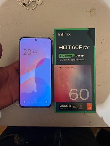 Infinix Hot 60 Pro+, 256 GB, rəng - Gümüşü, Sənədlərlə