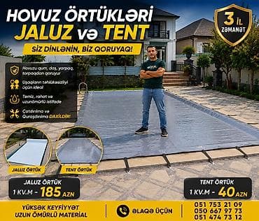 🏊‍♂️✨ HOVUZ ÖRTÜKLƏRİ | HOVUZ JALÜZLƏRİ | TENT SİSTEMLƏRİ ✨🏊‍♀️ ✅ — 3