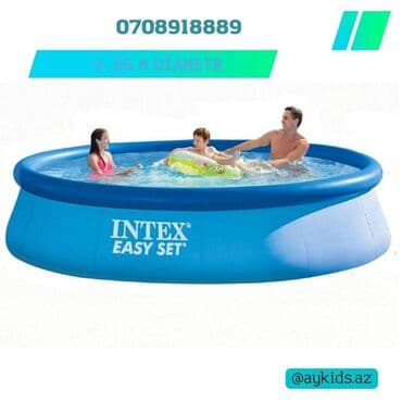 intex 732 x 366 x 132: Hovuz Intex Easy Set 3.96m × 84sm "Easy Set" seriyasının şişmə hovuzu — 1
