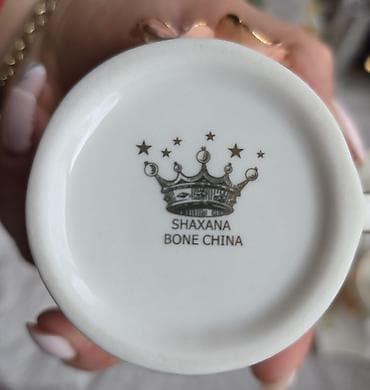 cofee: Qəhvə dəsti, rəng - Ağ, Farfor, 6 nəfərlik — 5