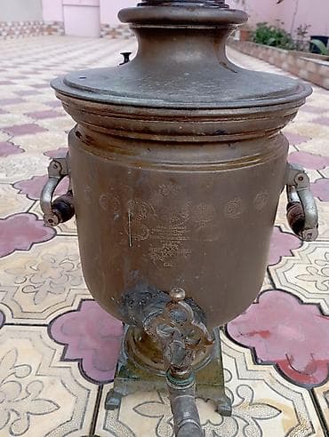 samovar od: Məhsul: Antik köhnə rus samovarı (kömür/odunla işləyən) Təsviri: - — 3