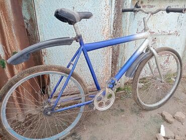 купить велосипед бу: Şəhər/şosse tipli sadə velosiped - Rəng: mavi-gümüş keçid - Çərçivə — 1
