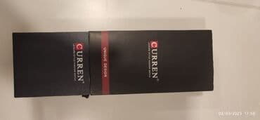 qara kemer: İşlənmiş, Qol saatı, Curren, rəng - Qara — 3